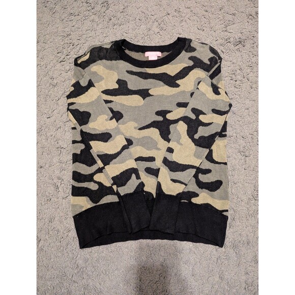 Isaac Mizrahi NY Women's SOFT Knit Camo SWEATER Cozy Camouflage Pullover sz S - Picture 3 of 8